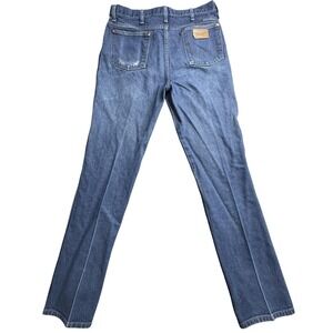 VTG Wrangler Jeans Mens 34x36 Blue Denim Straight Western Cowboy 938DEN Bootcut